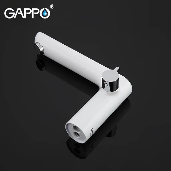 Змішувач для ванни на борт GAPPO G48 G1148, білий/хром 1034027 фото