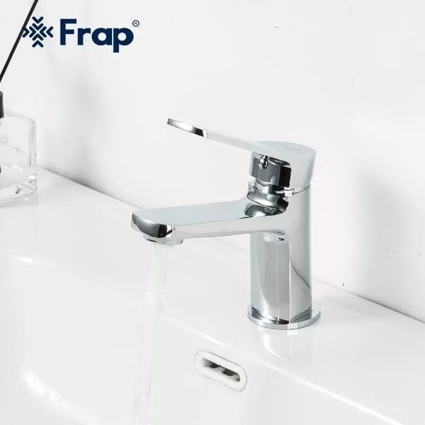 Змішувач для умивальника Frap F1061, хром 1042379 фото
