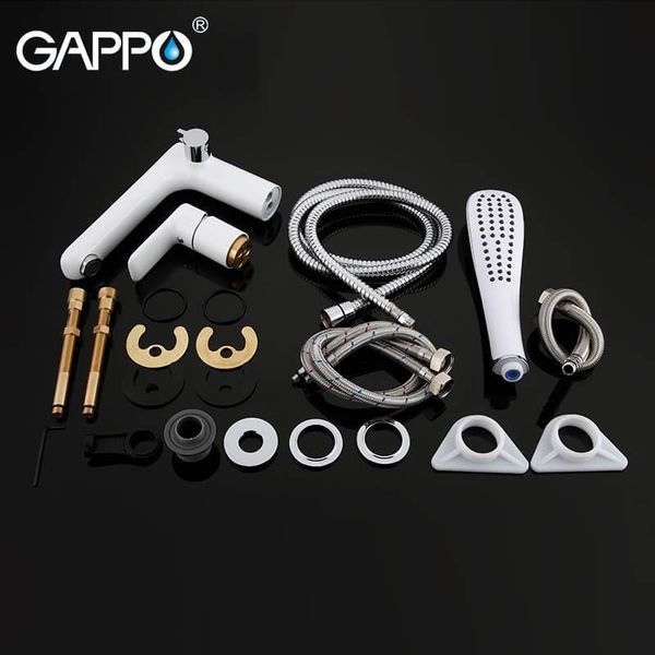 Змішувач для ванни на борт GAPPO G48 G1148, білий/хром 1034027 фото