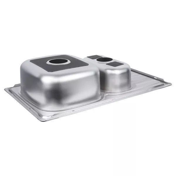 Кухонна мийка WEZER 7850(08) Satin 780x500x180 мм + сифон 1037506 фото