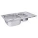 Кухонна мийка WEZER 7850(08) Satin 780x500x180 мм + сифон 1037506 фото 3