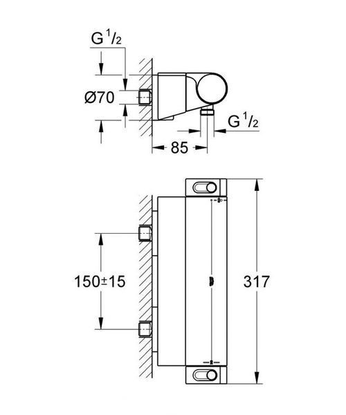Grohe Grohtherm 2000 Термостат для душу (34469001) 34469001 фото