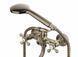 Смеситель для ванны PERLA "VALENCIA" БРОНЗА длинный гусак с аксессуарами PSH13049BR PSH13049BR фото 2